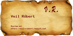 Veil Róbert névjegykártya